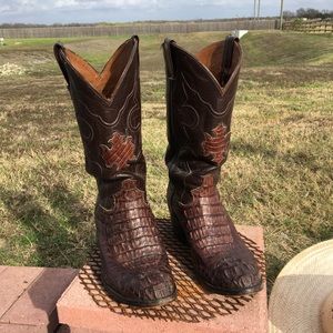 Cowtown Caiman Crocodile Cowboy Boots, Made in El Paso Texas